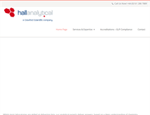 Tablet Screenshot of hallanalytical.co.uk